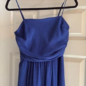 Spaghetti strap chiffon maxi dress